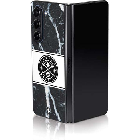 NBA Denver Nuggets Marble Galaxy Z Fold5 5G Skin